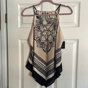Chic Beige and Black Women's Camisole